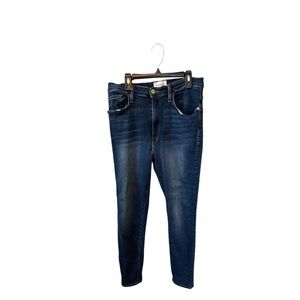 Women's Frame Ali High Rise Cigarette Denim Skinny Blue Jeans 30